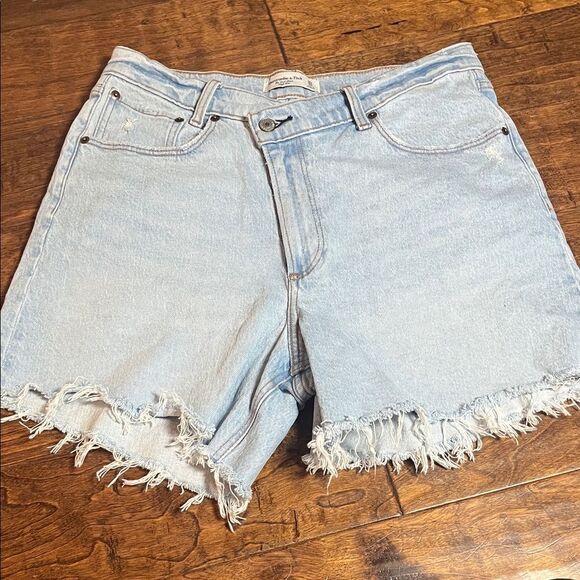 Abercrombie & Fitch Light Blue “The Dad Short” High Rise, size 10 - Picture 1 of 8